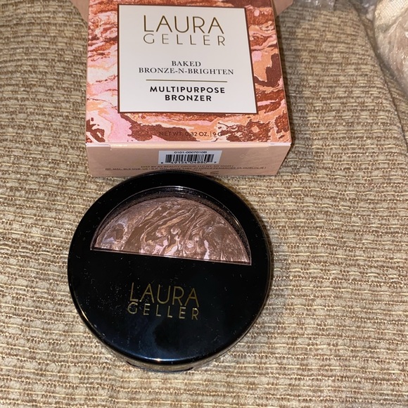 🤎NWT Laura Geller Baked Bronze -N-Brighten Multipurpose Bronzer - Picture 6 of 14